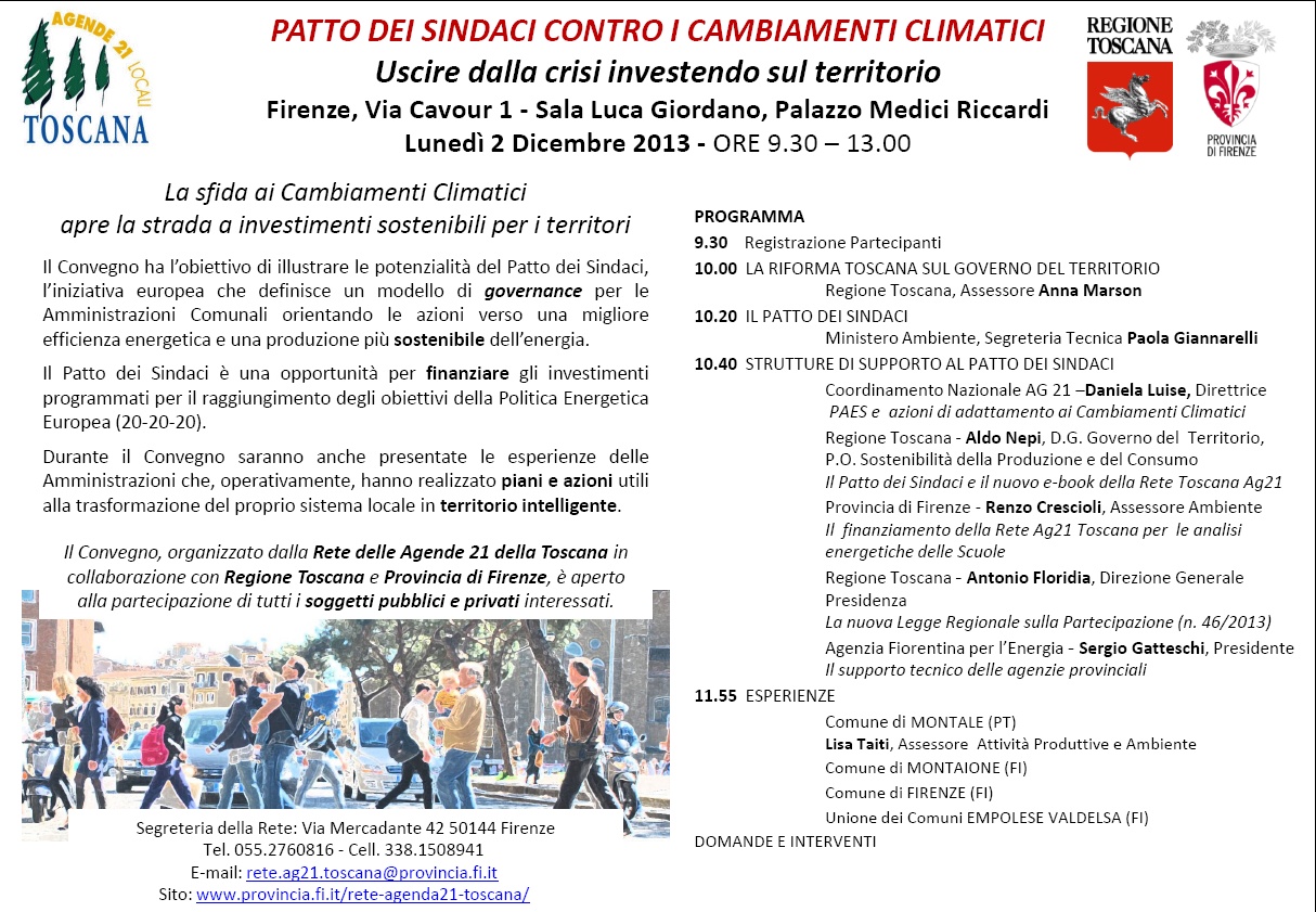 Patto dei Sindaci contro i cambiamenti climatici