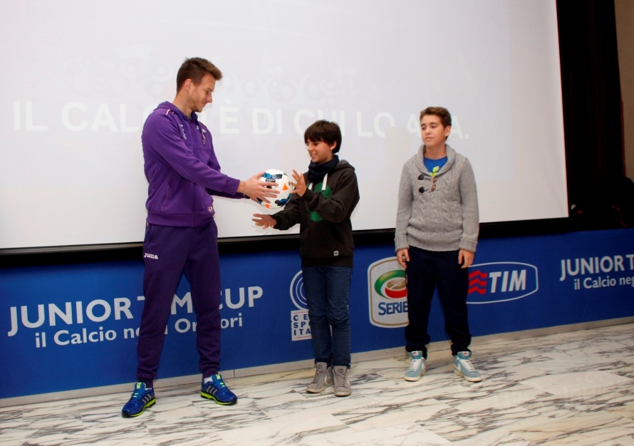 Il portiere della Fiorentina Neto alla Junior Tim Cup