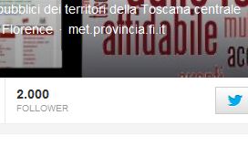 Il contatore della pagina twitter di Met segna 2000 follower