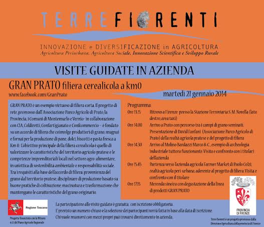 Locandina delle visite di Terre Fiorenti