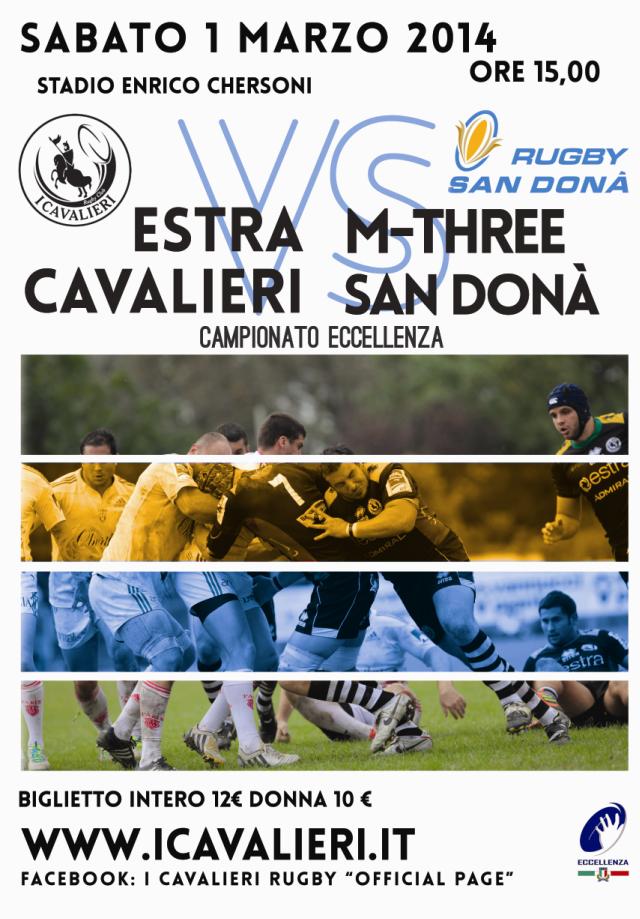 Estra I Cavalieri Prato Rugby - M-Three San Donà