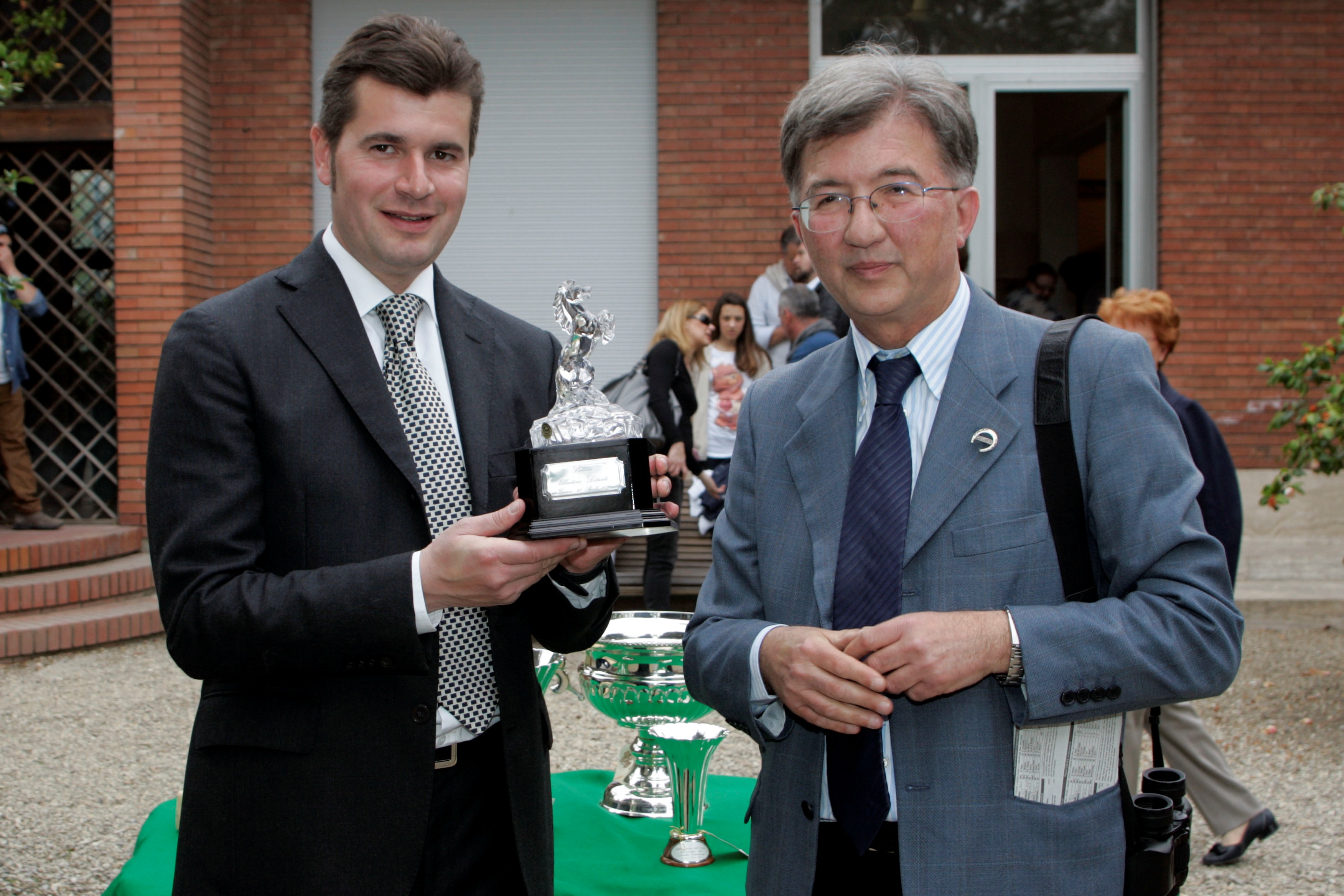 Stefano Botti vincitore della classifica allenatori a Firenze nel 2013 e Maurizio Scarfì, proprietario fiorentino