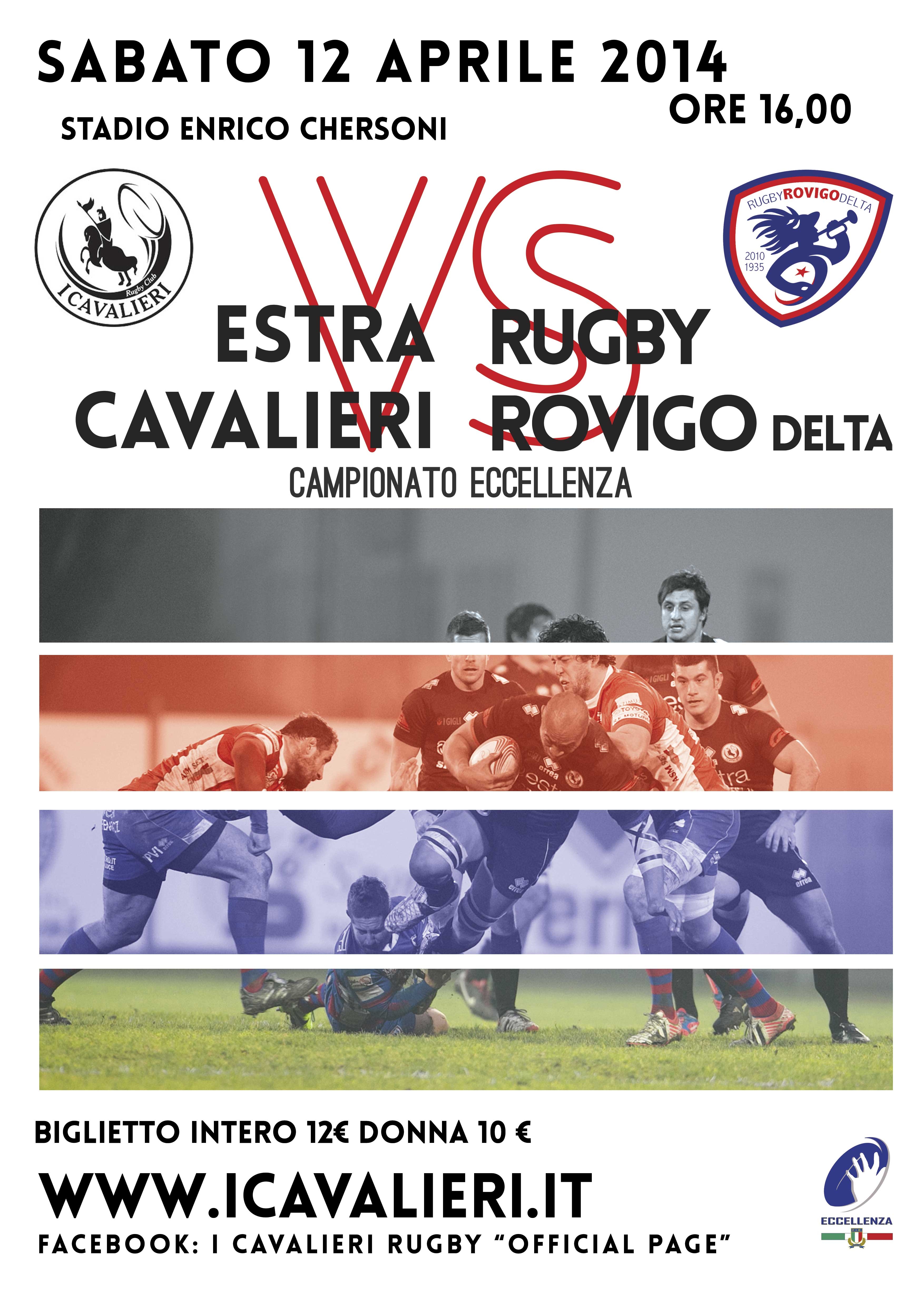 Estra I Cavalieri Prato Rugby-Rovigo