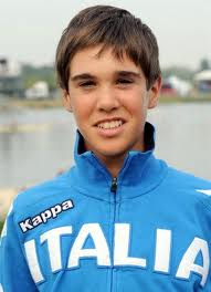 Nella foto canottaggio.org Dario Favilli, protagonista a Ravenna con due medaglie d'oro tra gli Junior