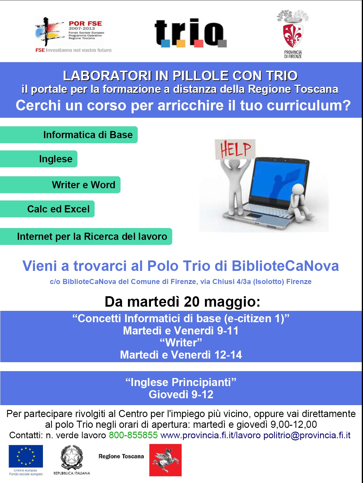 Laboratori del polo Trio Bibliotecanova