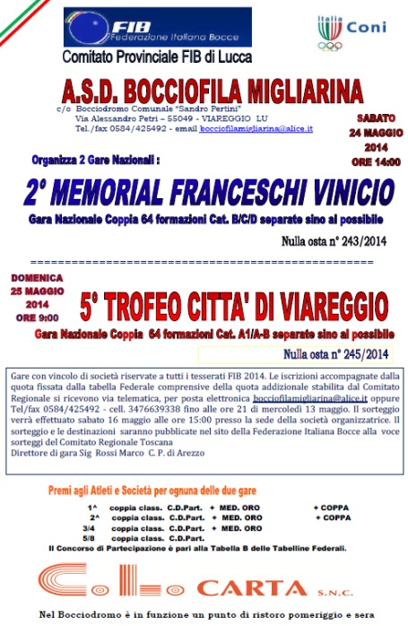 Trofeo bocce Viareggio