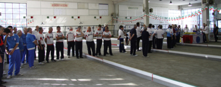 Panoramica  degli atleti