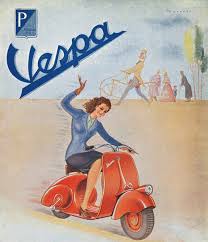 Una pubblicità della Vespa
