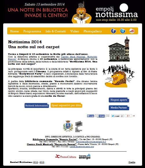 Nottissima 2014 - il sito