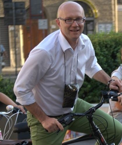 Il sindaco Spinelli in bicicletta