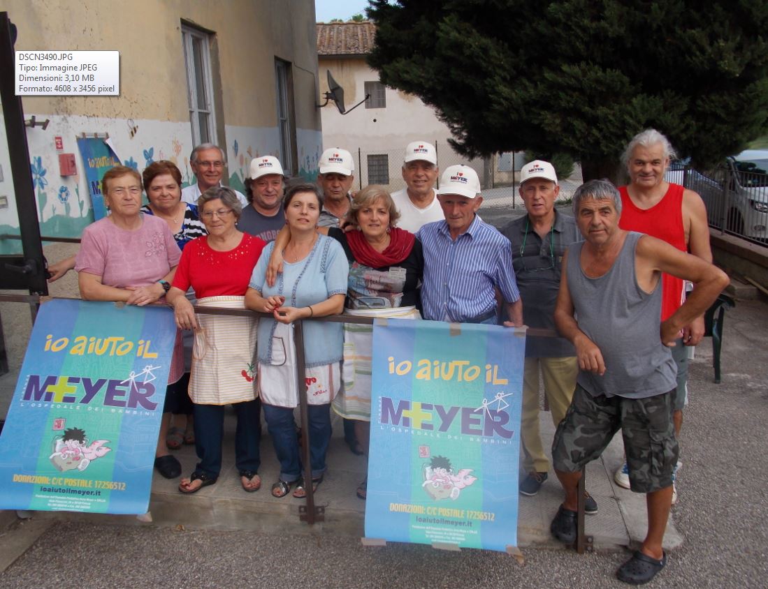 I volontari della Parrocchia di San Lorenzo a Montegufoni e dei Circoli Arci ed Mcl