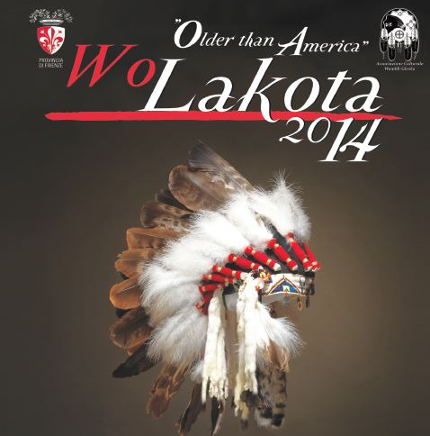 Immagine dal depliant della mostra 'Wolakota 2014'