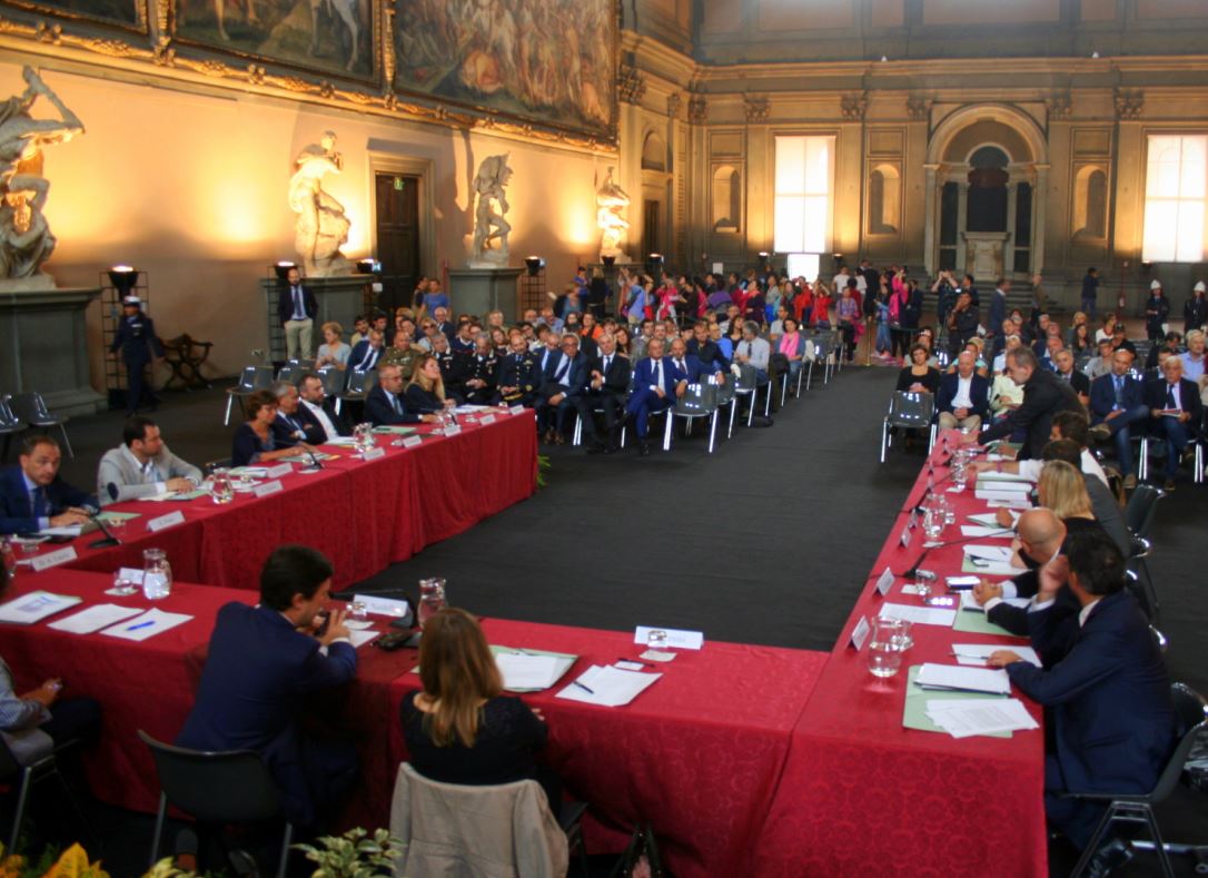 Il Consiglio metropolitano riunito in Palazzo Vecchio (Foto Antonello Serino - Met)