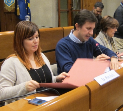 Citta metropolitana di Firenze, il vicepresidente Brenda Barnini e il sindaco Dario Nardella
