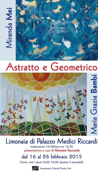 Locandina della mostra 'Astratto e geometrico'