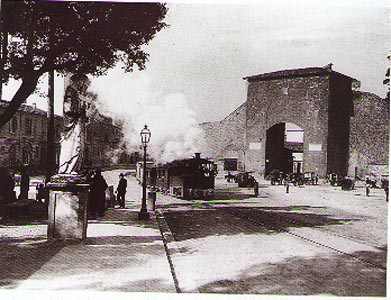 Il tram a vapore a Porta Romana