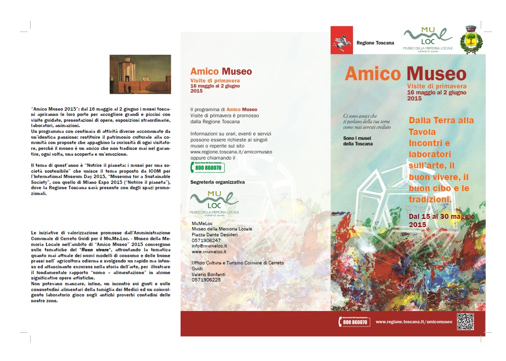 Cerreto. Locandina Amico Museo 2015