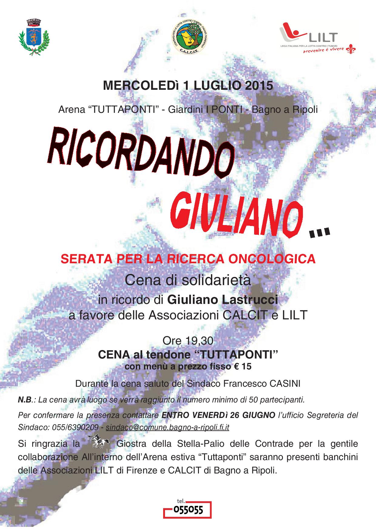 Ricordando Giuliano... 1° luglio 2015