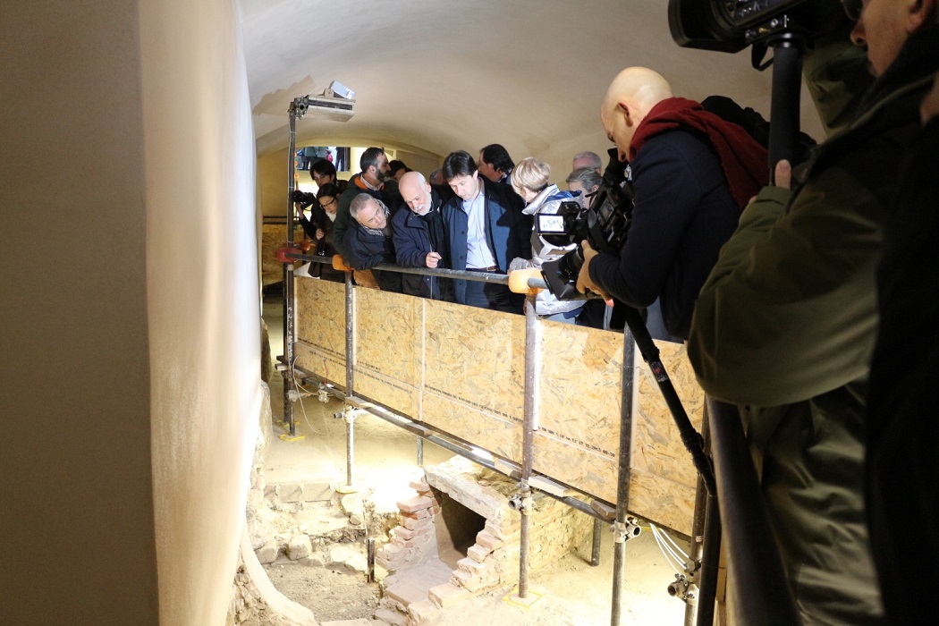 Gli scavi nei sotterranei di Palazzo Medici Riccardi (foto di Antonello Serino, redazione di Met)