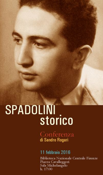Locandina conferenza Spadolini storico