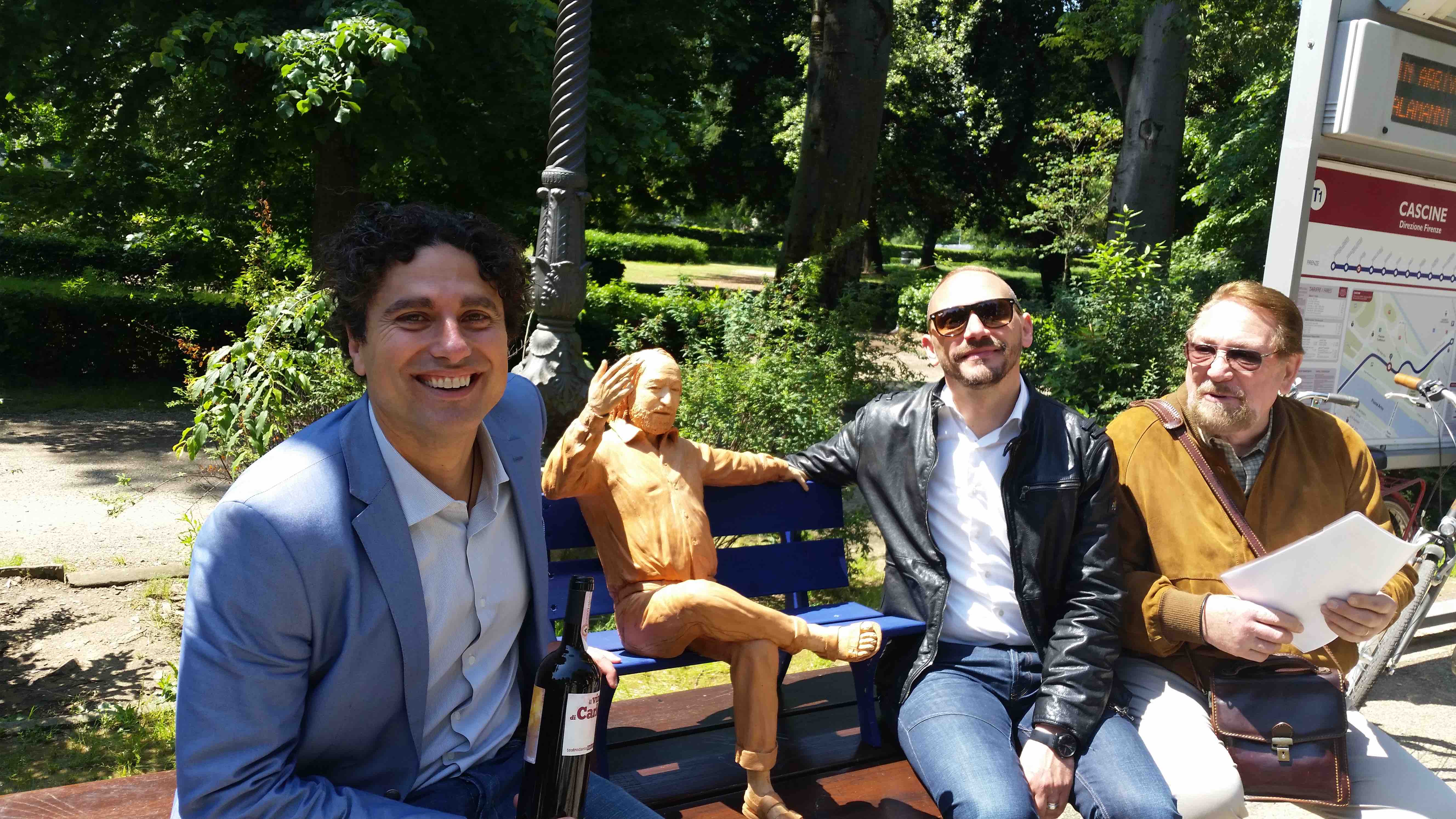 Da sn Andrea Bruno Savelli, Emiliano Rossi e Piero Ciaramelli stamattina in conferenza stampa