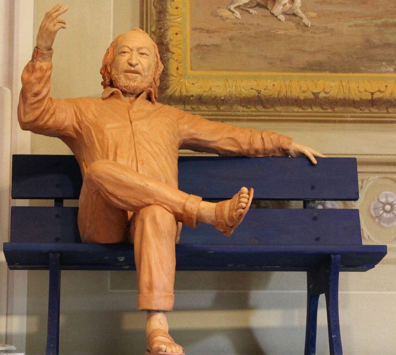 Il bozzetto della statua a Carlo Monni.(ph Ufficio Stampa Teatrodante)
