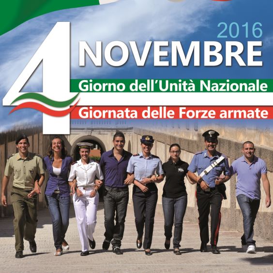 Manifesto delle Forze armate per il 4 novembre 2016
