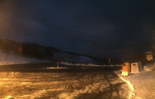 La neve al Passo della Raticosa stamattina alle 6.30