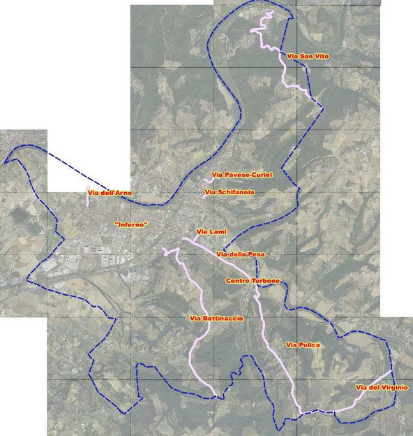 Mappa asfaltature a Montelupo