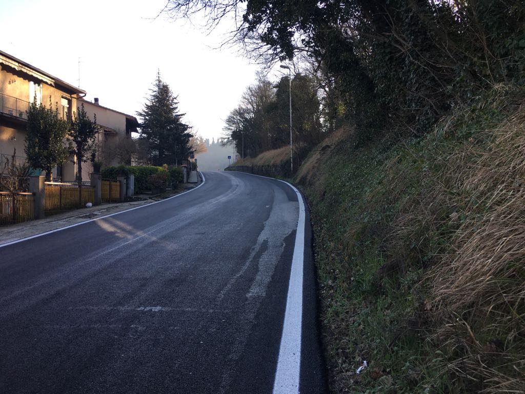 Asfaltature sulle strade del Valdarno