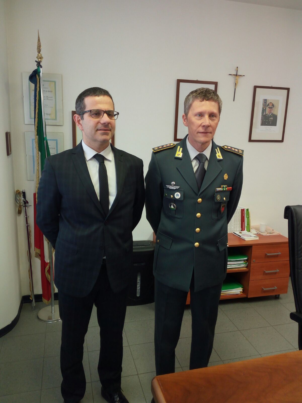 GdF Prato. Il comandante provinciale incontra il Presidente Ordine dei Commercialisti di Prato