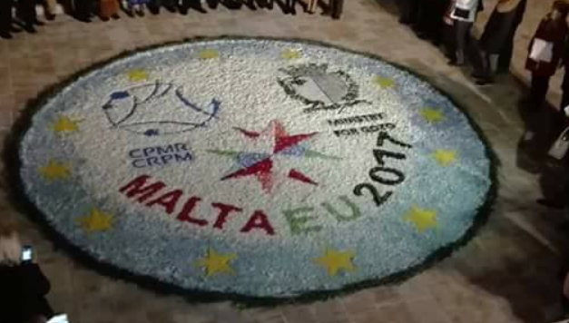 Omaggio a Malta dell'infiorata di Fucecchio