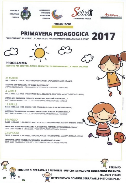Manifesto per Primavera Pedagogica a Serravalle