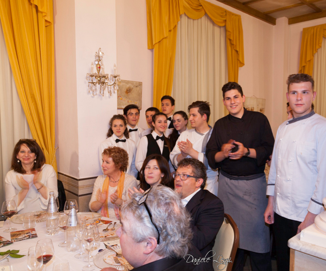 Cena per i terremotati di Amandola (Foto Daniele Lenzi)