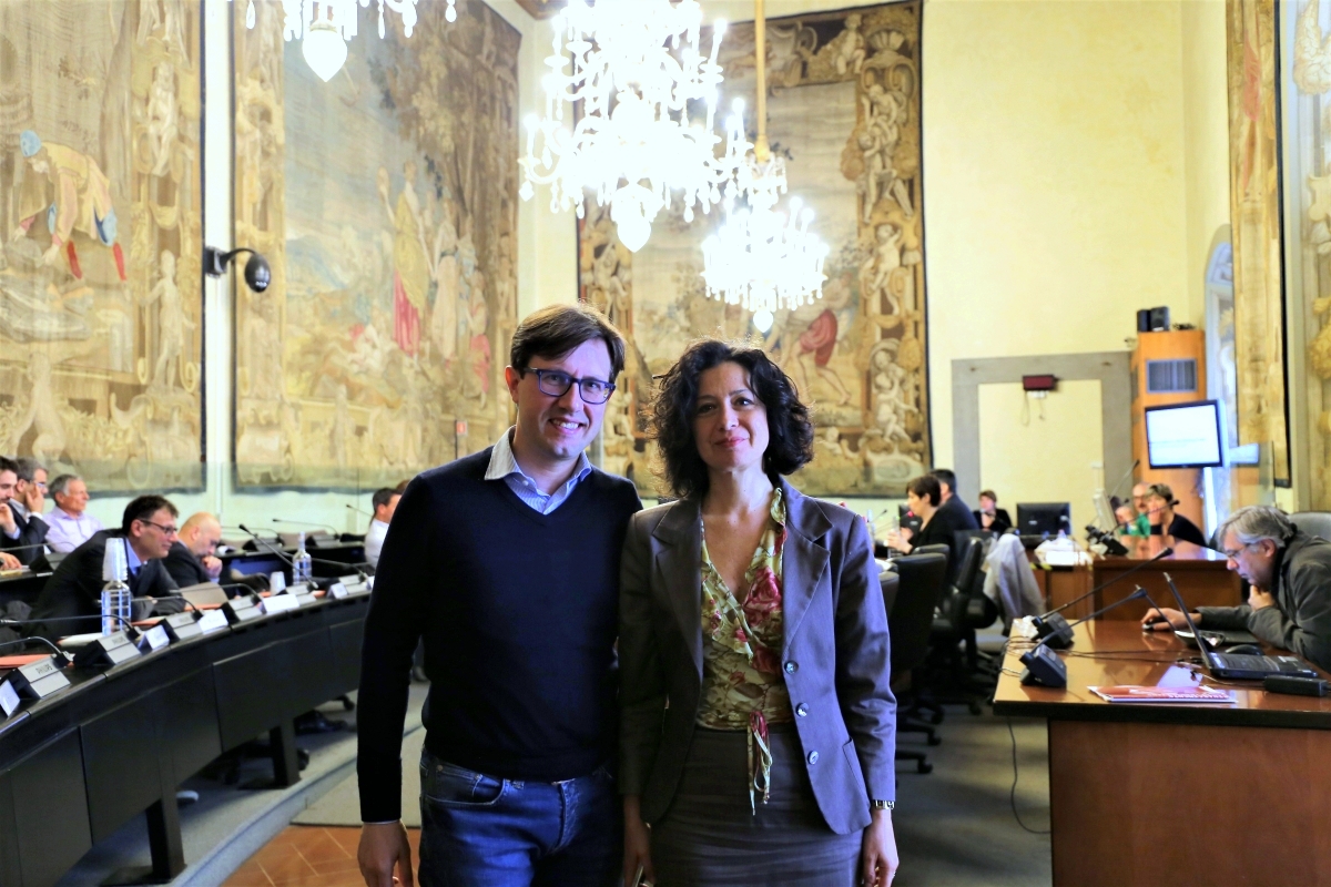 Il Sindaco Dario Nardella e la Consigliera diplomatica Laura Carpini (foto di Antonello Serino - Ufficio Stampa, Redazione di Met)