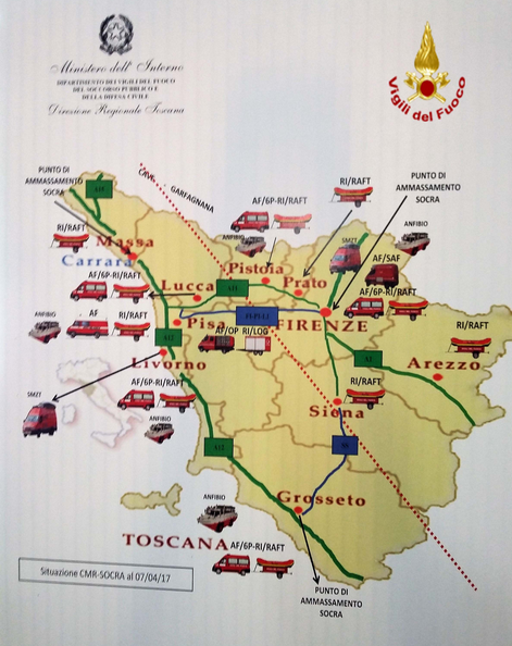 Mappa del Modulo SOCRA Toscana