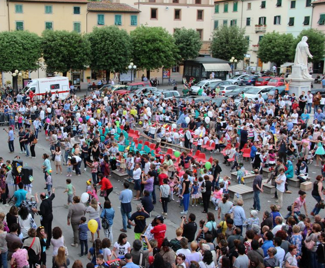 Piazza Boccaccio durante un evento