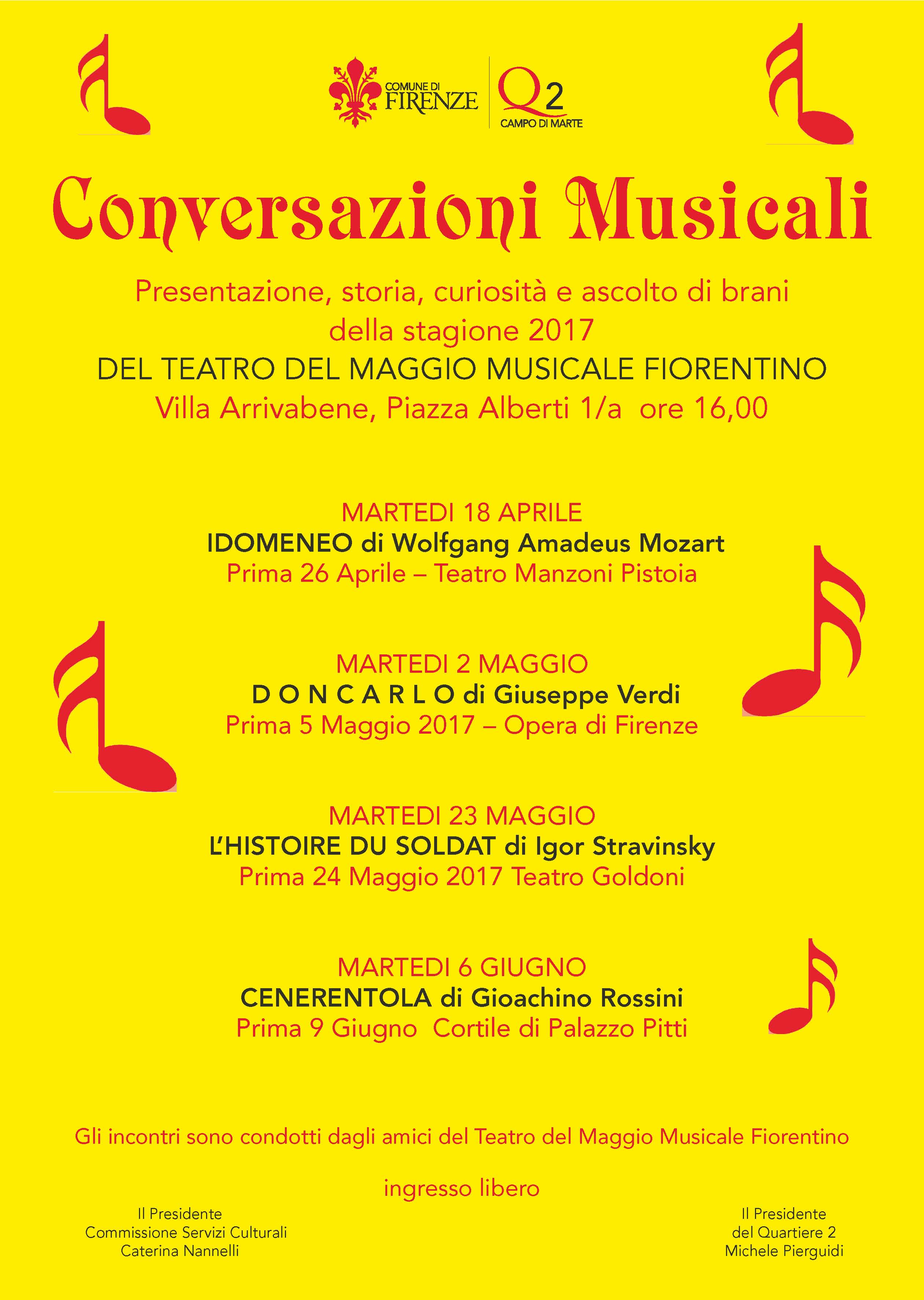Conversazioni musicali al Q2 di Firenze