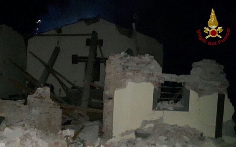 La chiesa esploisa a Vicopisano