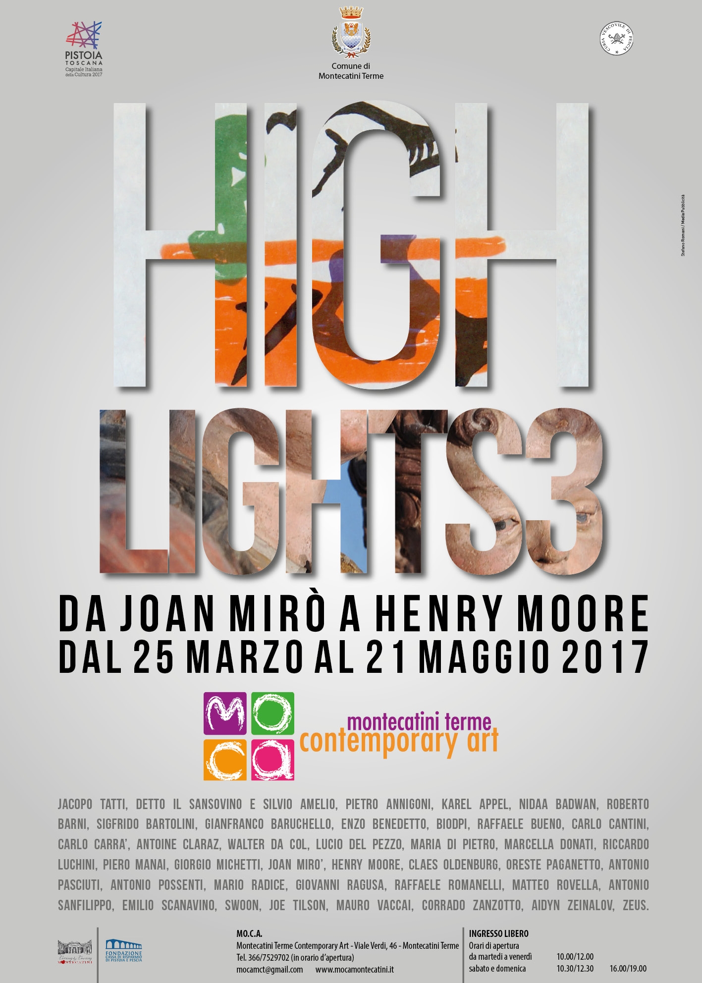 Finissage mostra High Lights3 al Moca di Montecatini 