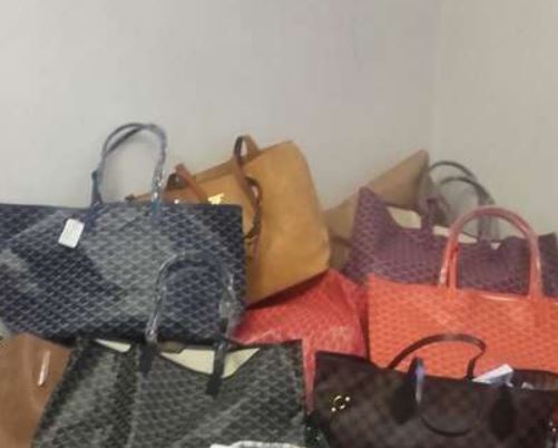 borse contraffatte sequestrate dalla Polizia Municipale di Firenze