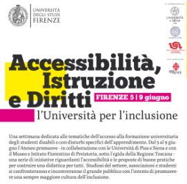 Locandina 'Accessibilita', Istruzione e Diritti'