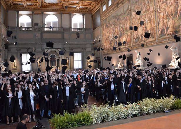 Cerimonia per i neo dottori di ricerca dell'Universita' di Firenze