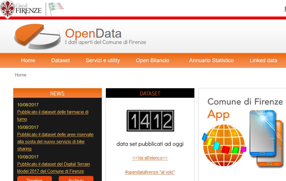 Open data del Comune di Firenze