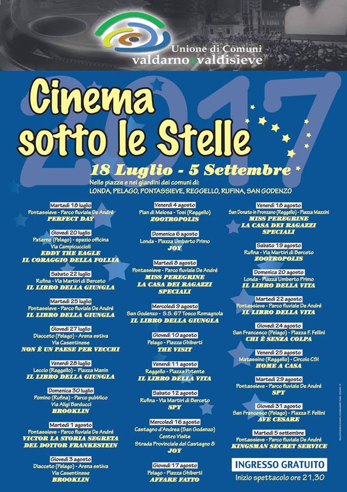 Locandina Cinema sotto le stelle