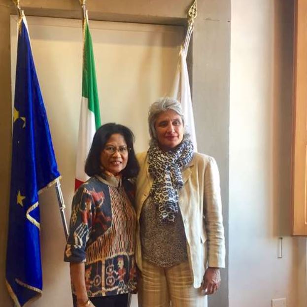 L’assessora Concia con l’ambasciatrice dell’Indonesia Esti Andayani