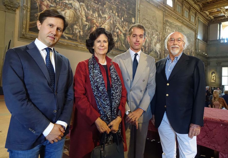 Cerimonia inaugurale Palazzo Vecchio Dario Nardella, Ilaria Borletti Buitoni, Fabrizio Moretti, Enrico Frascione ph G.Moggi
