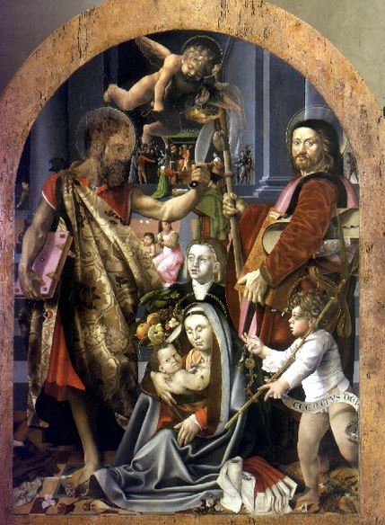 Pala del pittore Bernardino Detti conservata nel Museo Civico di Pistoia