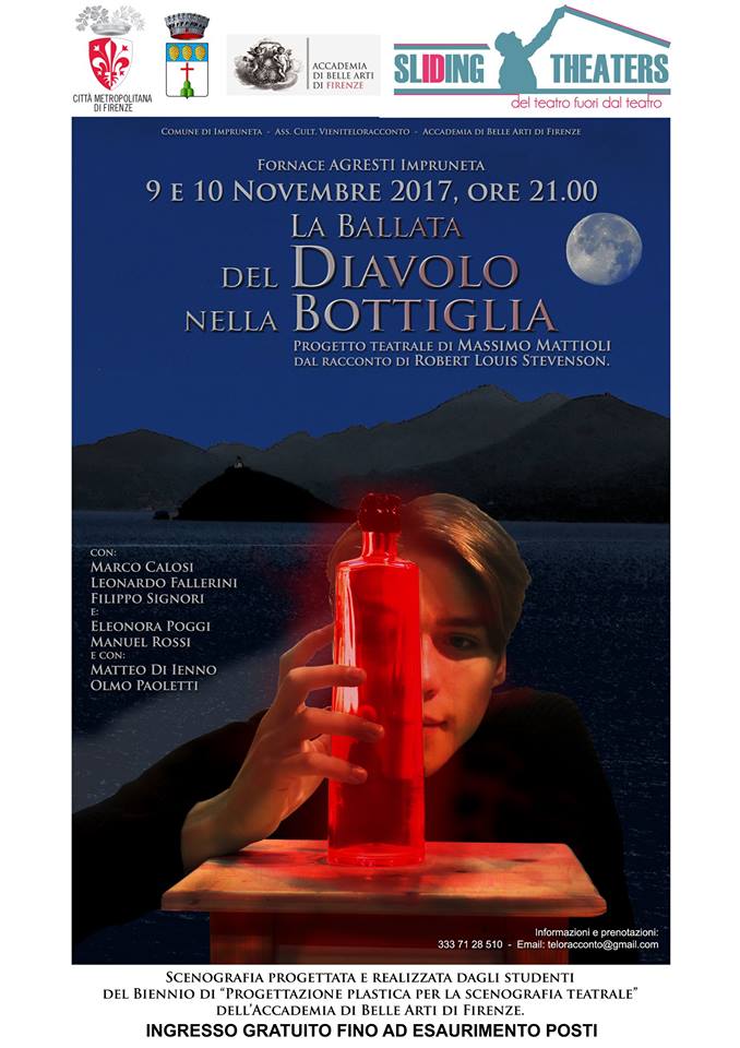 'La ballata del diavolo nella bottiglia' in Fornace Agresti il 9 e 10 novembre