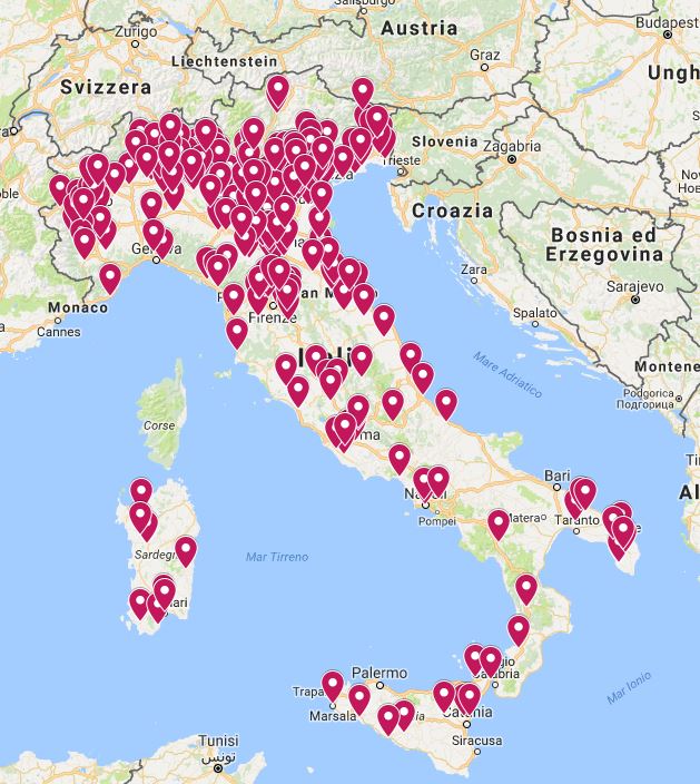 Mappa interattiva delle iniziative dei comuni sulla violenza sulle donne sul sito Anci